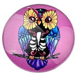 Cabochons Glas 25 mm Modell Nr. 1825 Eule